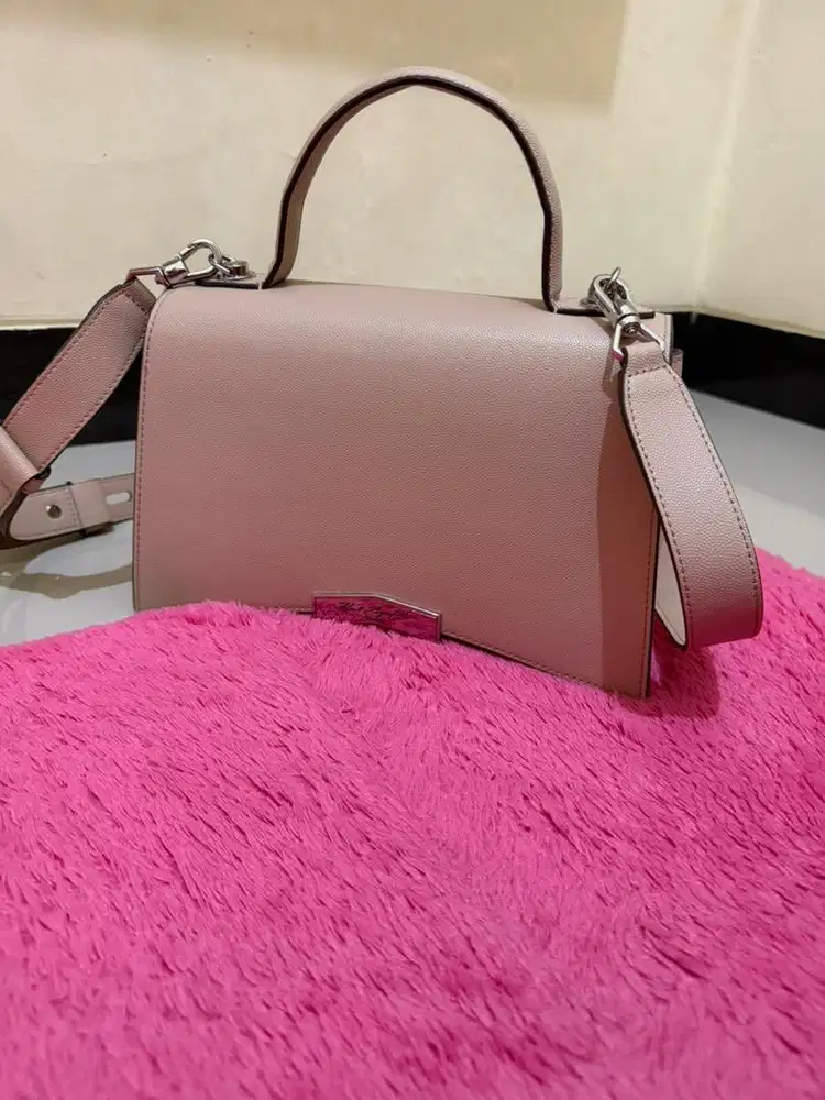 Karl Lagerfeld Paris Women’s Tropez Small Leather Satchel