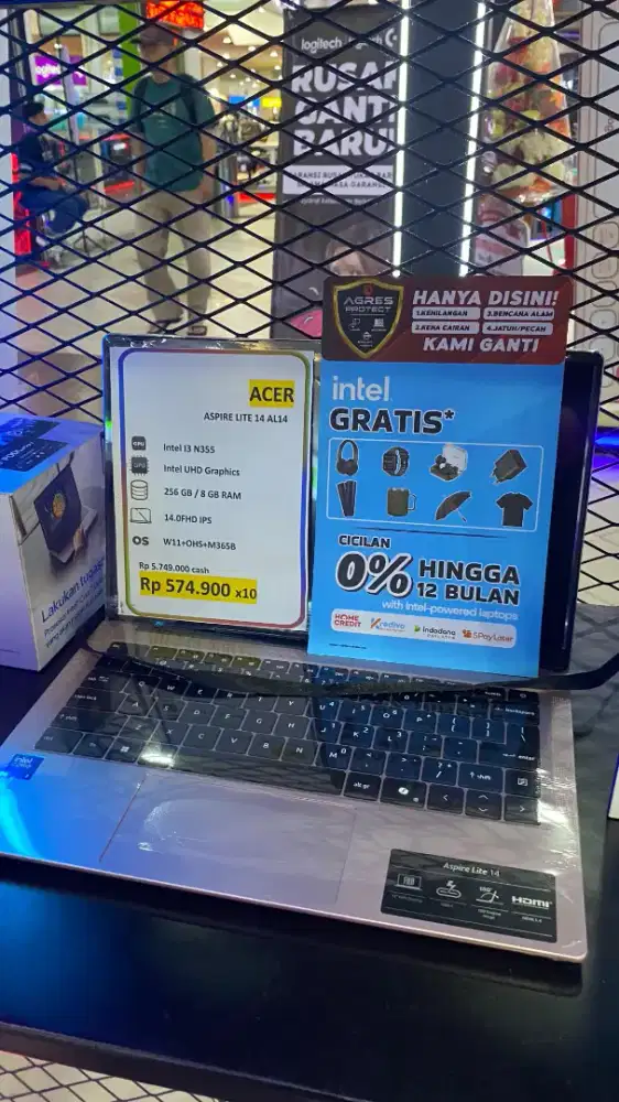 Laptop ACER aspire lite