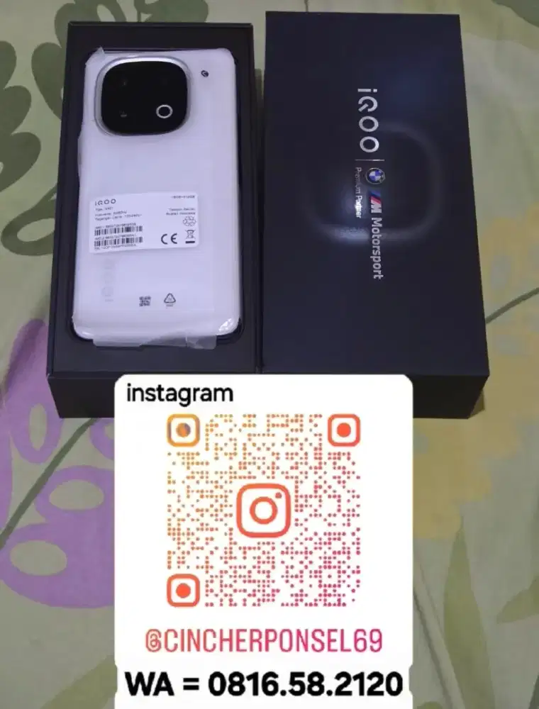 JUAL HP bekas IQOO 13 5g 16/512 likenew garansi resmi sampai mei 2026