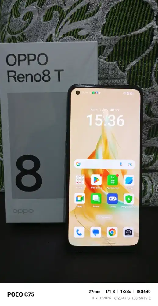HP Oppo Reno 8T 4G Ram 8/256