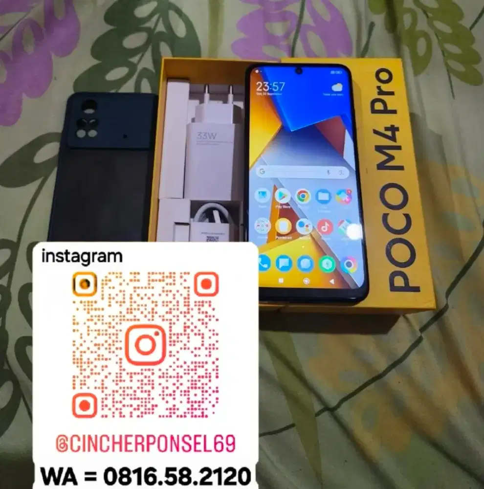 Jual hp bekas POCO M4 pro 8/256 fullset ORIGINAL istimewa siap pakai