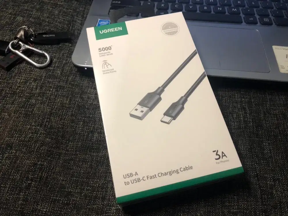 Kabel Data Ugreen USB to Type C baru & bekas