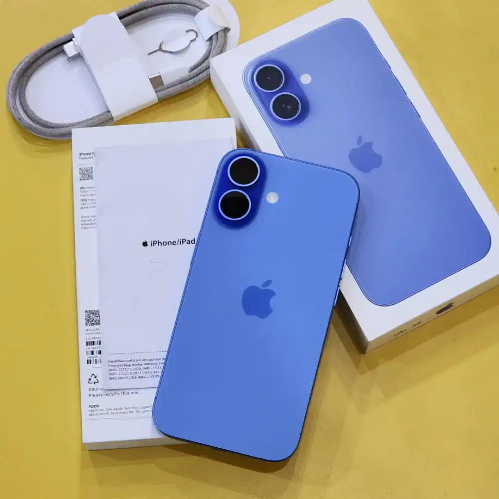 Iphone 16 128GB Resmi Ibox Garansi September 2026