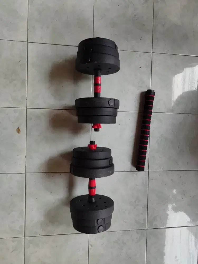 Dumbell set 20 kg / Barbel set 20kg Angkat Beban
