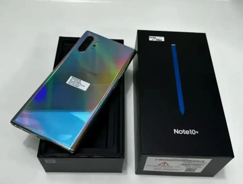 Murah hp Samsung Note 10+ plus 12/512  lkp mulus, bs TT