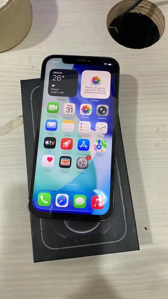 Iphone 12 Pro 256 fullset pemakaian lama All Opperator Mulus BH 91