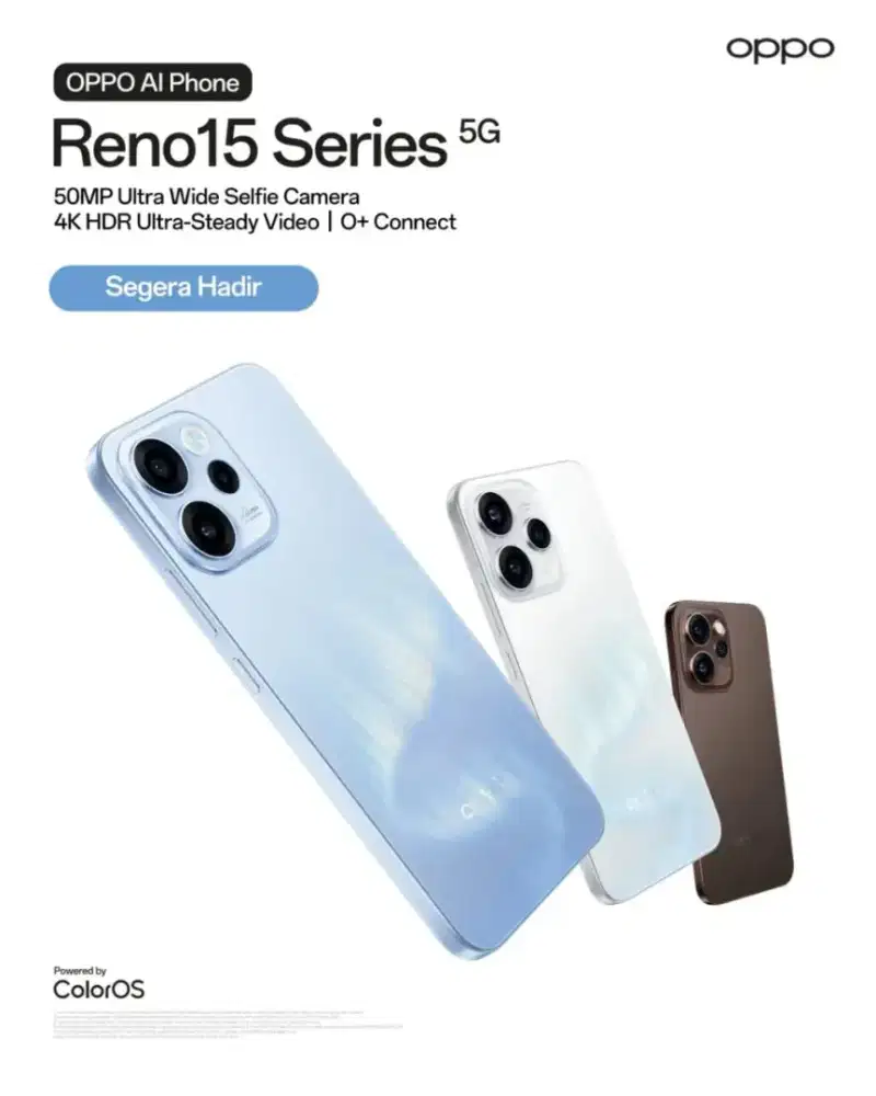 Oppo Reno 15 udah bisa di PO kakak banyak benefit kalau PO skearang