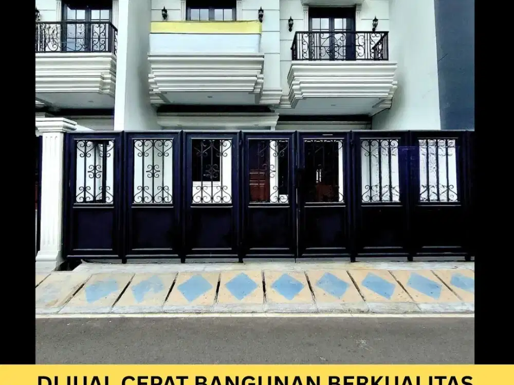 rumah baru 2,5 lantai lokasi di duren sawit dekat jalan bkt