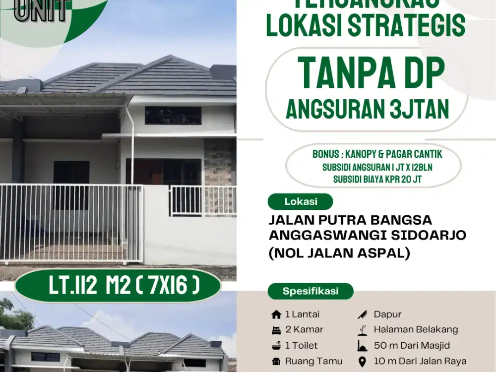DI JUAL RUMAH READY SIAP HUNI HARGA TERJANGKAU