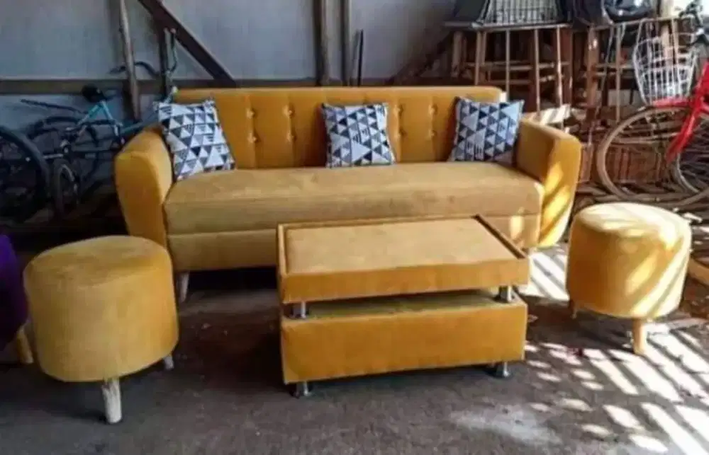 sofa baru model retro