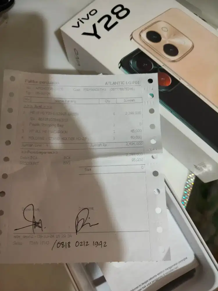 Vivo y28 6/128 jarang dipake