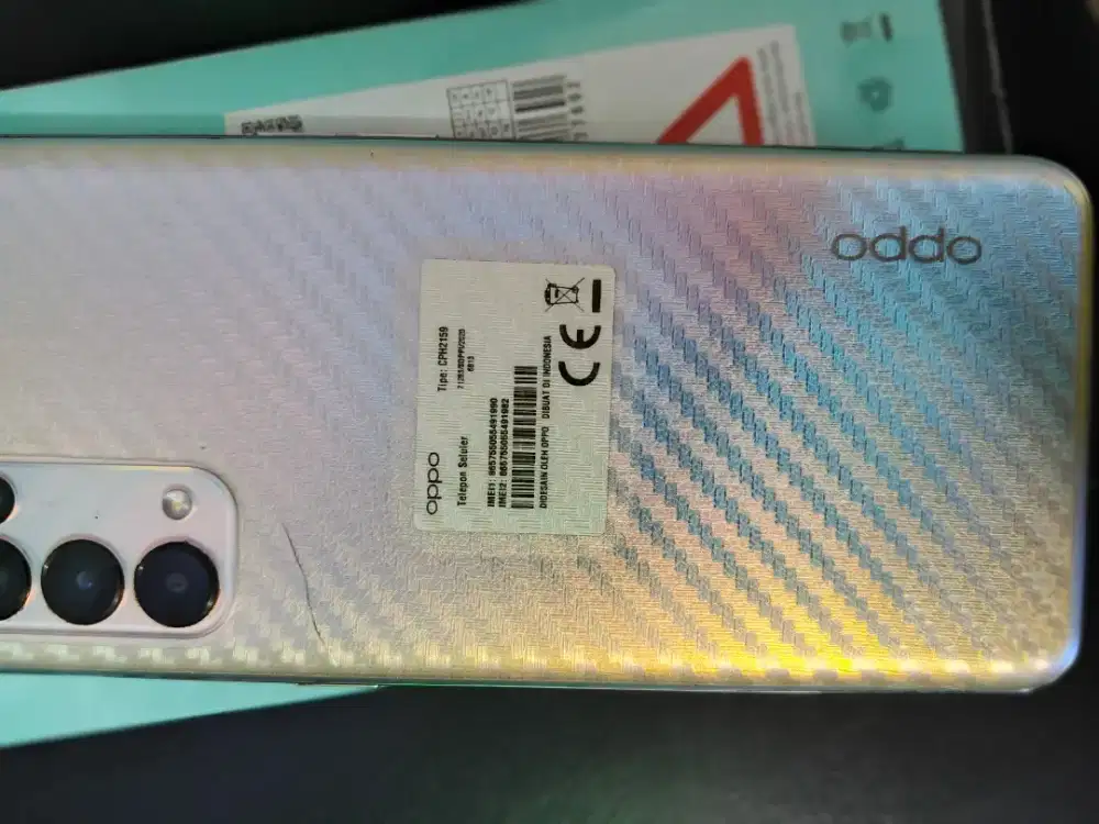 Oppo Reno 5 mulus komplit ram 8+8/128gb ORI semuanya.