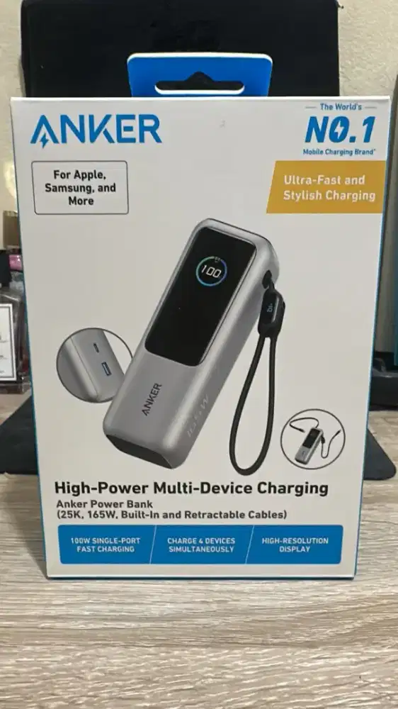 ORI GARANSI RESMI Anker Powerbank Ultra Fast Charging 25000mAh