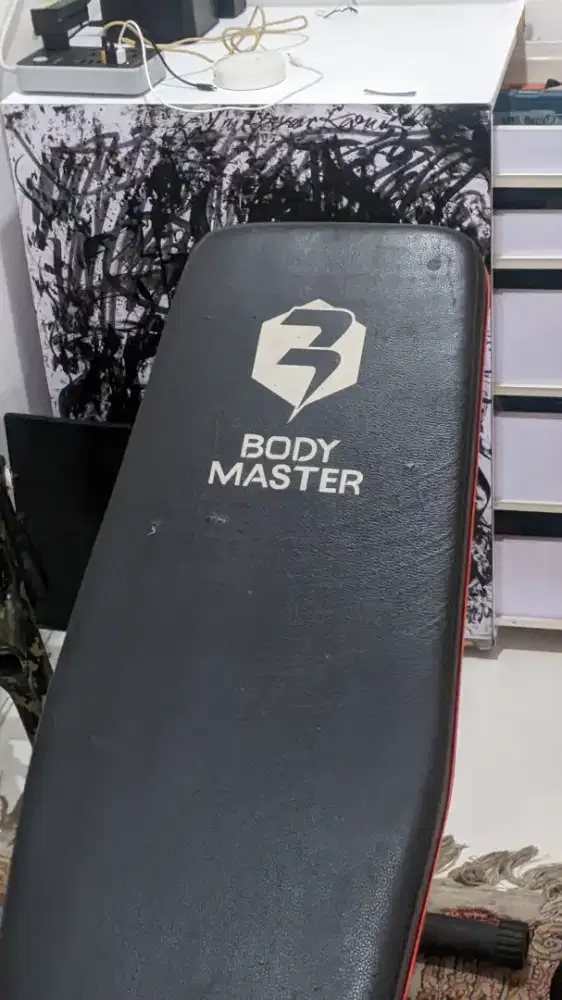 Body master bench dumbel gym
