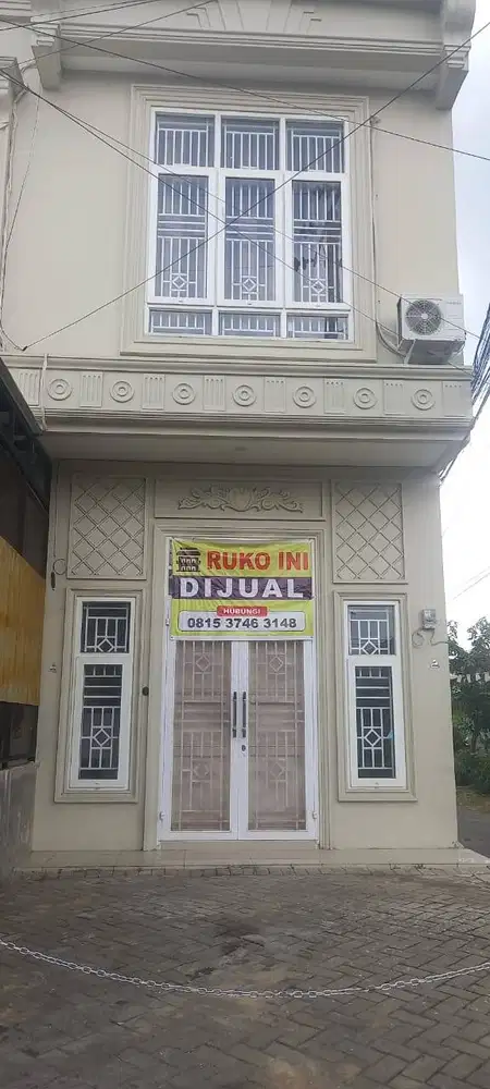 Dijual ruko strategis pinggi jalan eka warni bangunan baru dan estetik