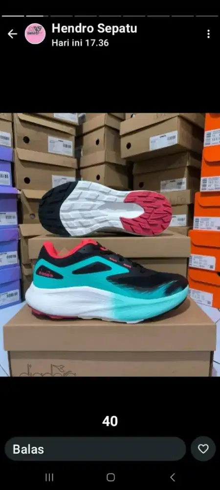 Sepatu diadora run 40 original