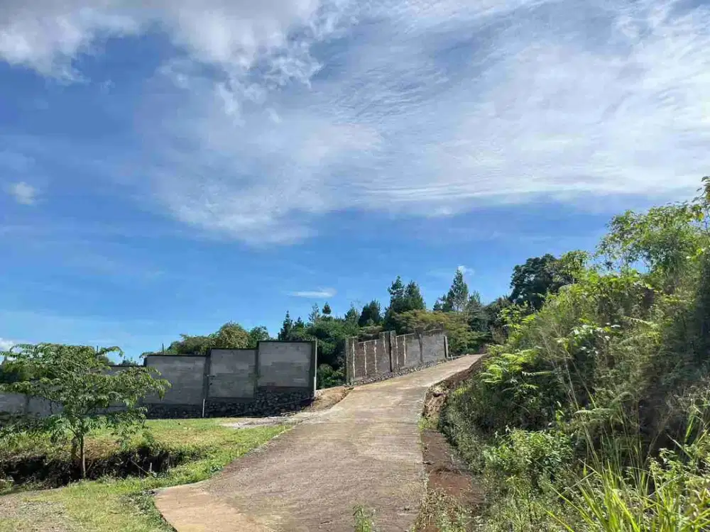 Tanah murah bagus datar siap bangun cisarua puncak bogor