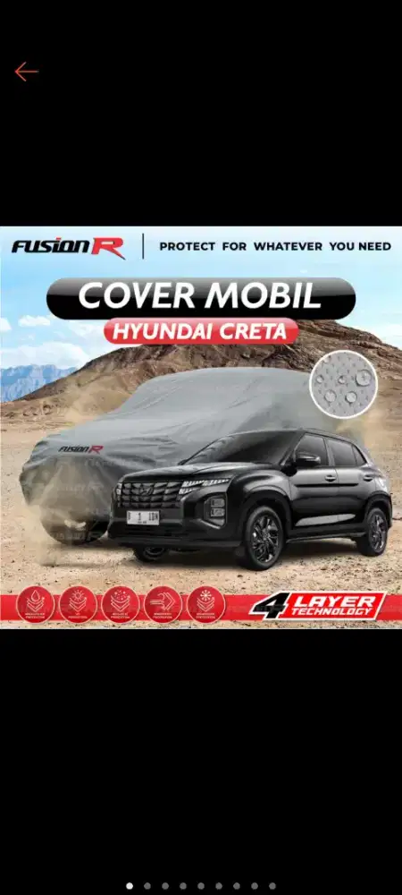 Cover mobil Hyundai Creta merk Fusion R