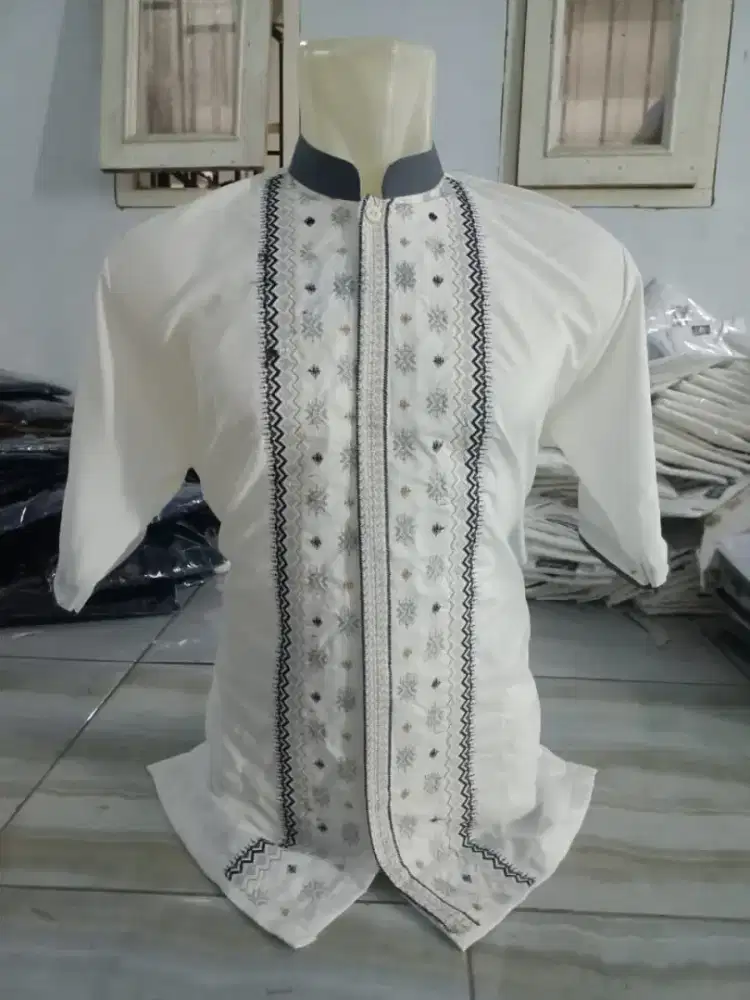 Baju koko bordir kain katun