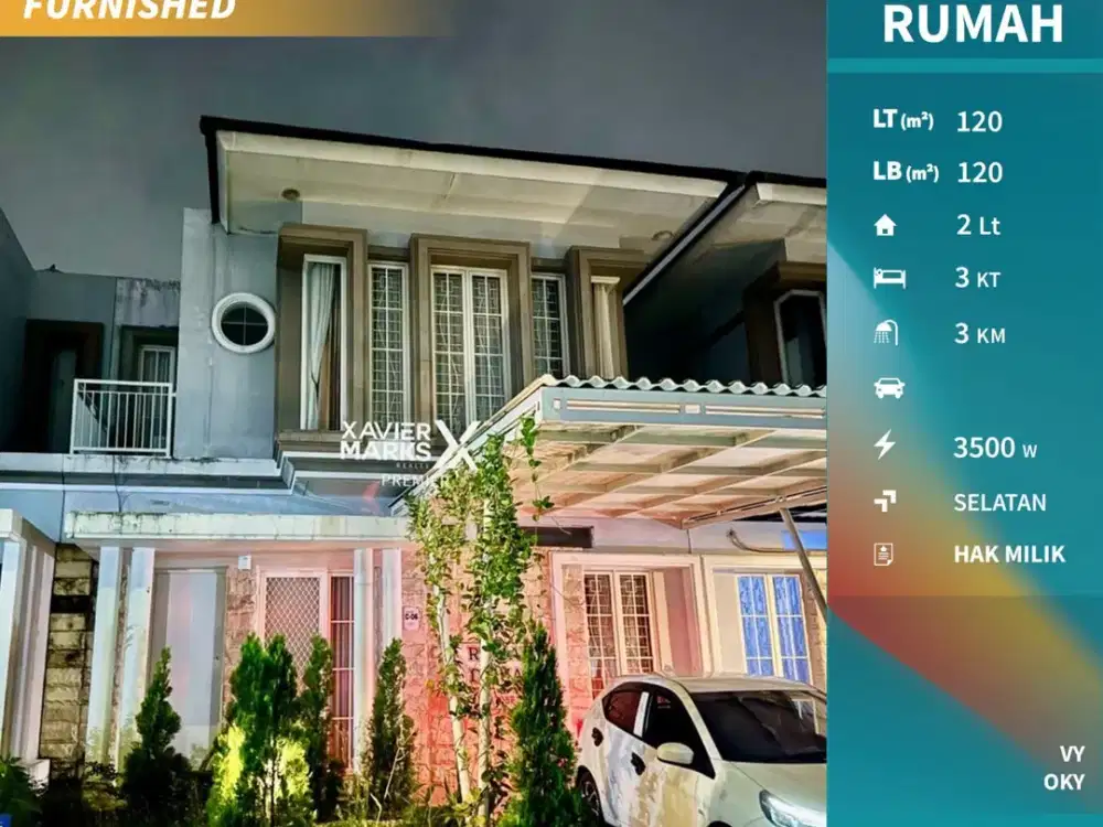 Dijual Rumah Furnished Di Green Orchid Lowokwaru Malang(OLX632)