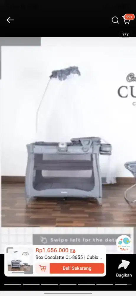 Box bayi 2 in 1 merk  coco latte second