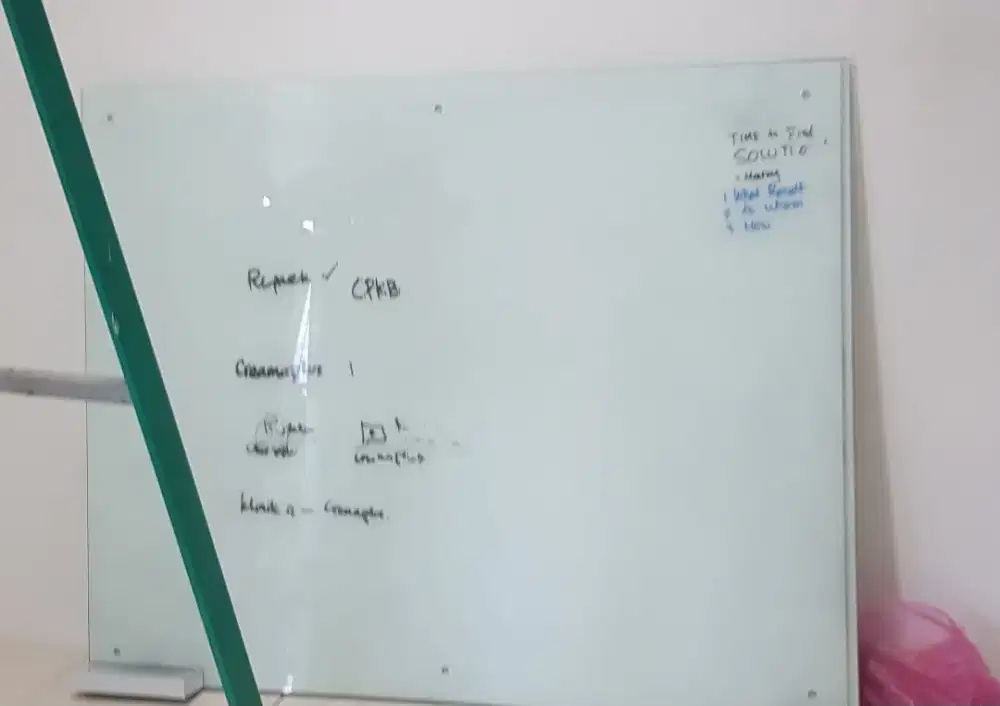 Papan Tulis Kaca utk Meeting Kantor / Mengajar