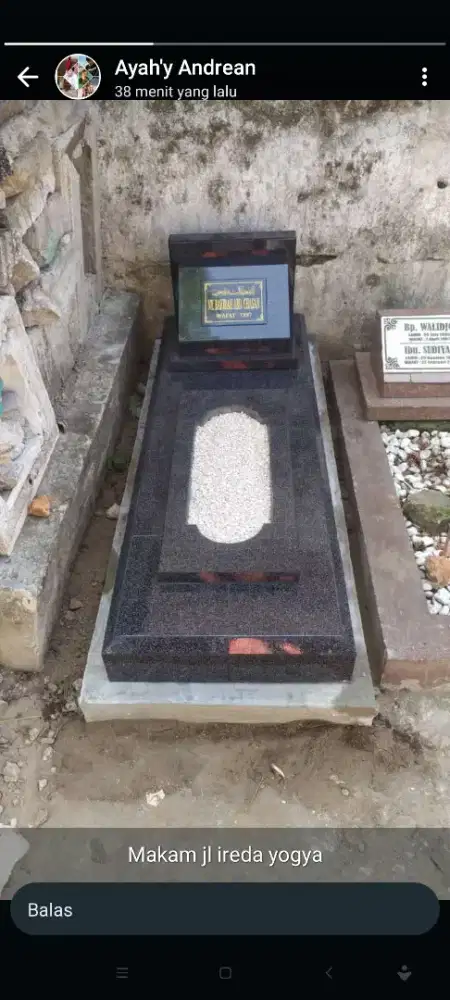 Jasa pembuatan batu nisan , kijing dan papan nama