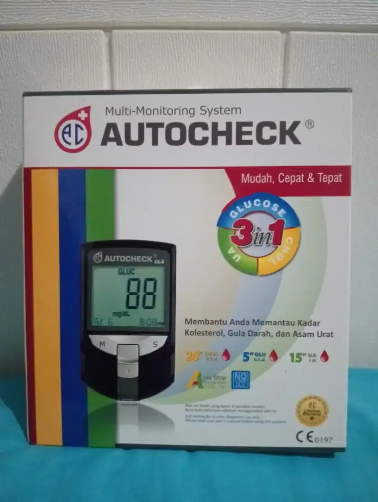 Autocheck 3 in 1 Alat cek Gula Darah