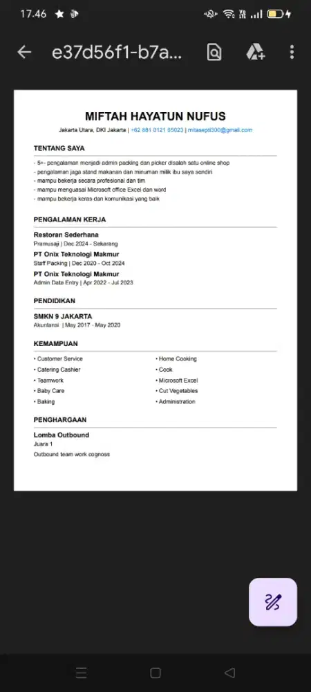 Mencari pekerjaan packing atau picker online shop