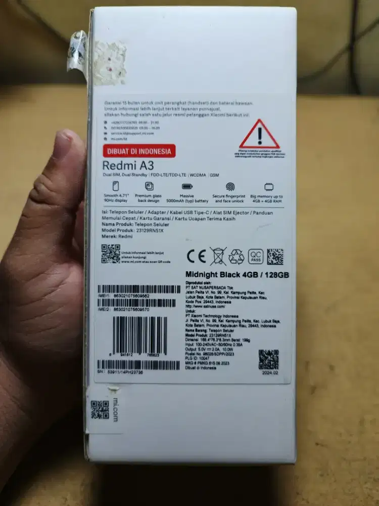 Redmi a3 4gb/128