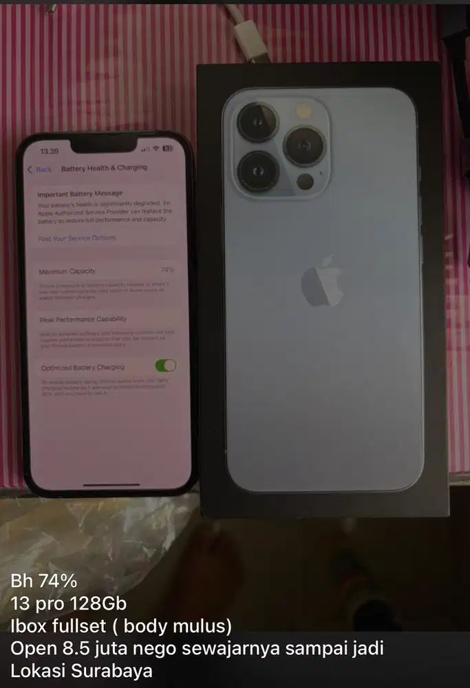 Iphone 13 Pro 128 IBOX Mulus ex Cewek