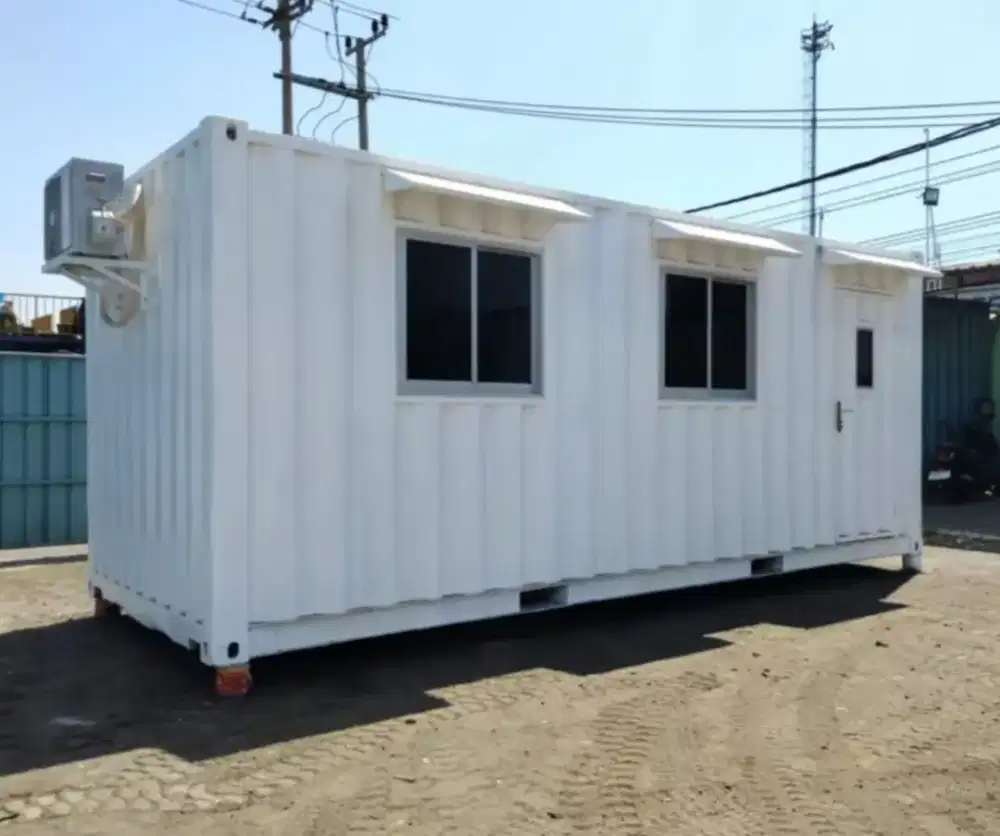 Container Office Surabaya 20 Ft New Lengkap AC Kontainer Office