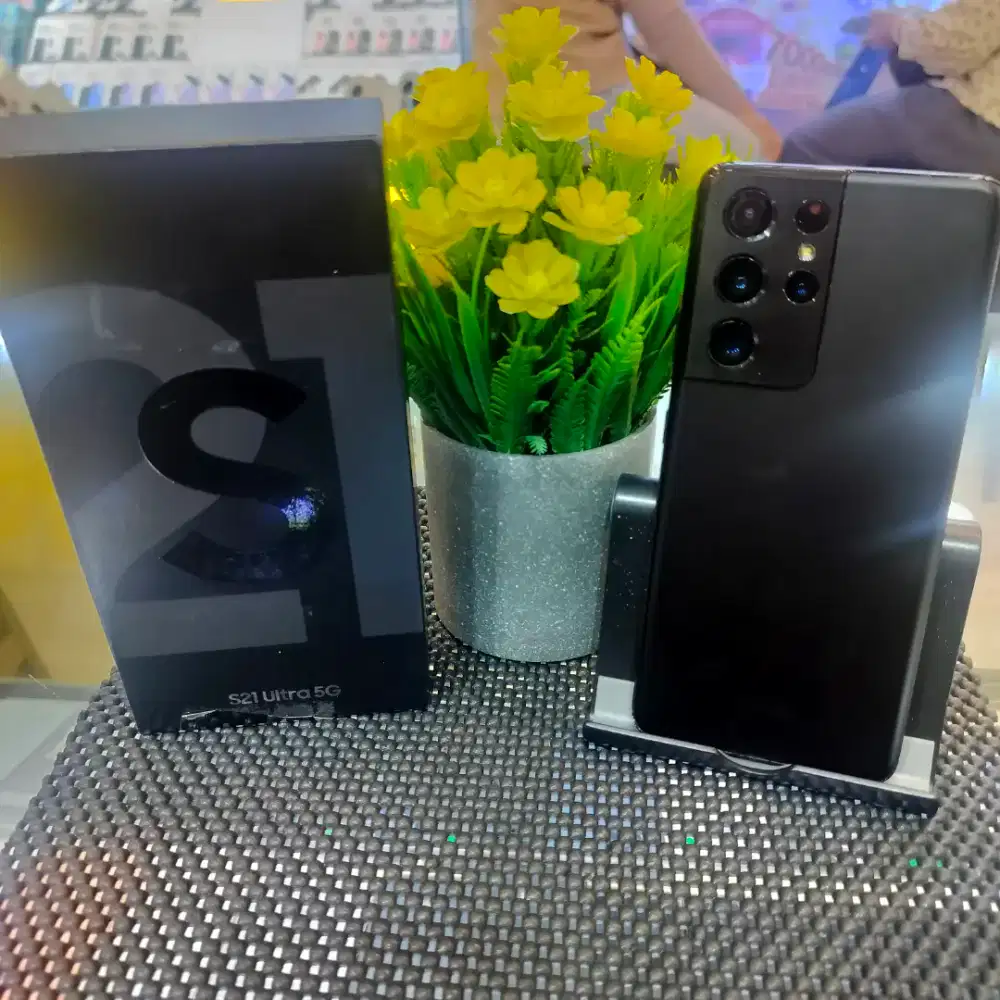 Samsung s21 ultra 12/128 mulus lengkap