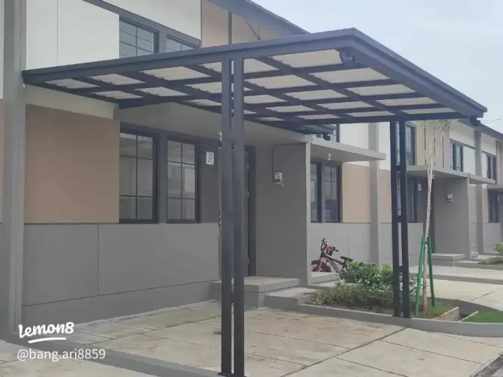 004 kanopi atap upvc alderon twinwall double layer