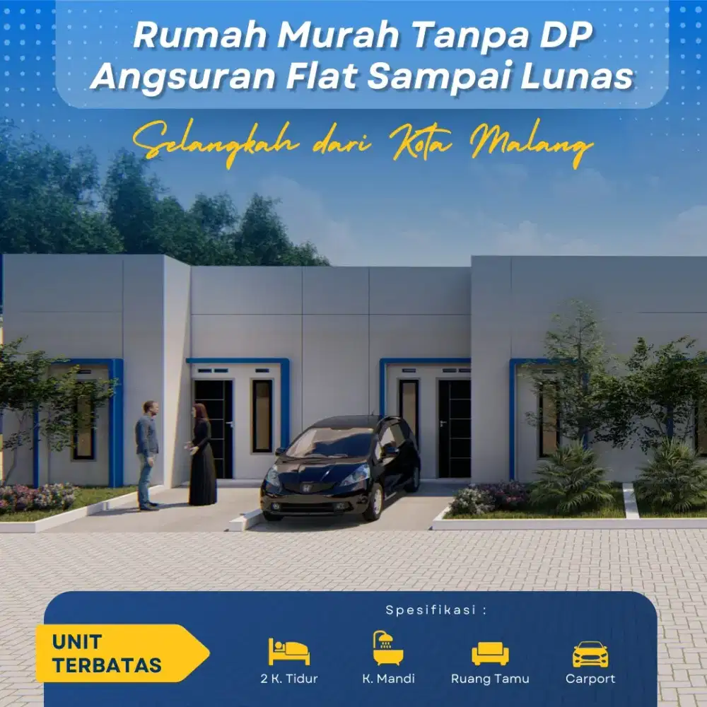 Rumah Subsidi dekat Sawojajar dp 0