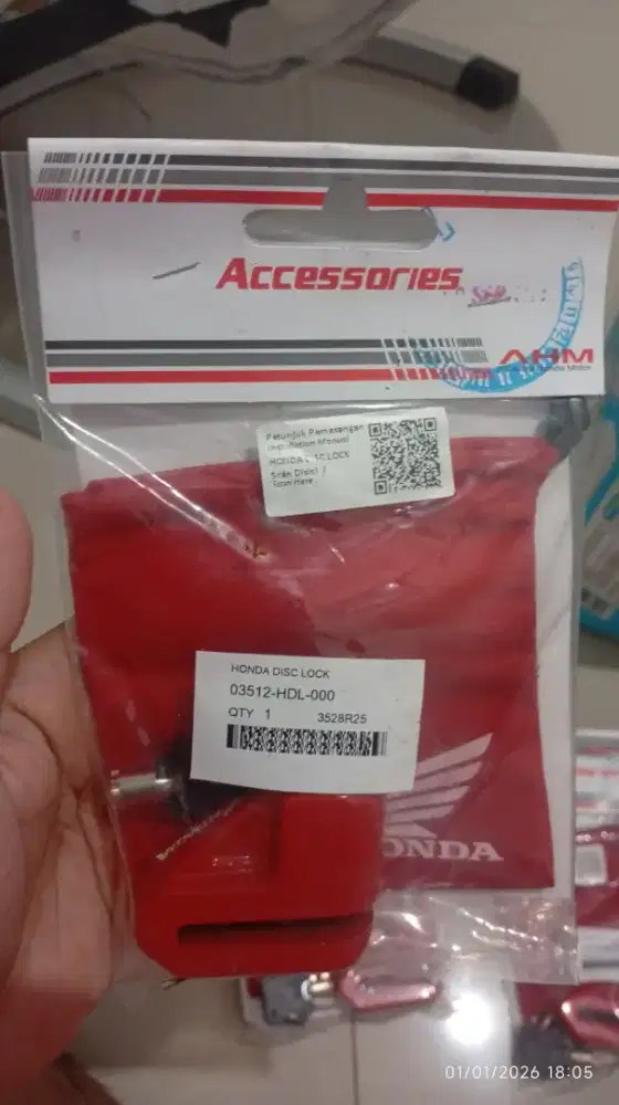 Gembok Cakram Honda Original bawaan AHM