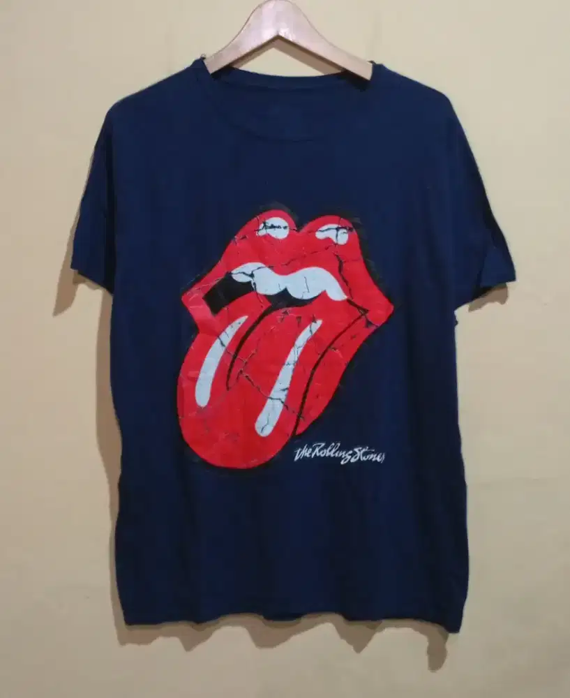 THE ROLLING STONE by HANES T-SHIRT NAVY