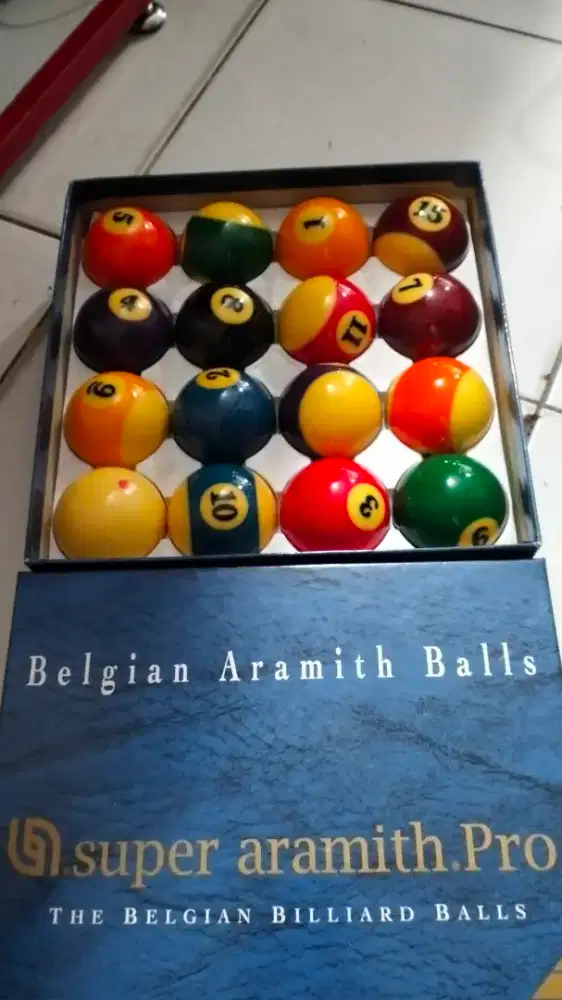 di jual bola billiard Belgian aramith pro