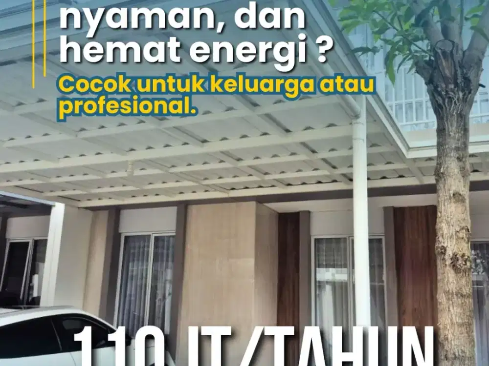 DISEWAKAN Rumah Semi Furnish Siap Huni  Cluster Nara Gading Serpong  Rumah modern nyaman dan hemat energi Cocok untuk keluarga atau profesional