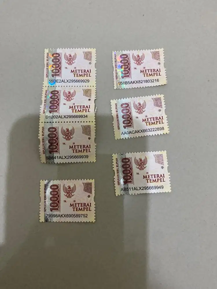 Jual 7 materai 50 ribu