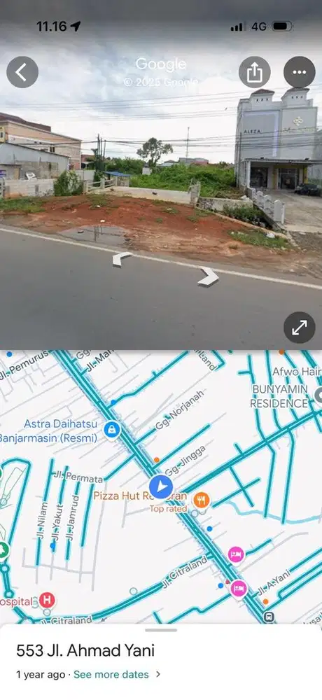 SEWA TANAH JL. AYANI KM 7 pinggir jalan raya besar