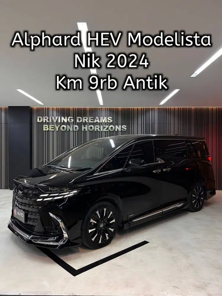 Alphard 2.5 HEV CVT Hybrid Modelista 2024 Hitam Km9rb B77BHS