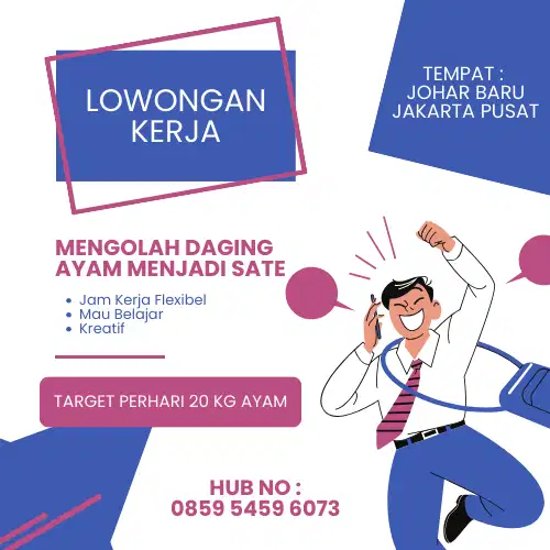 MENGOLAH DAGING AYAM MENJADI SATE