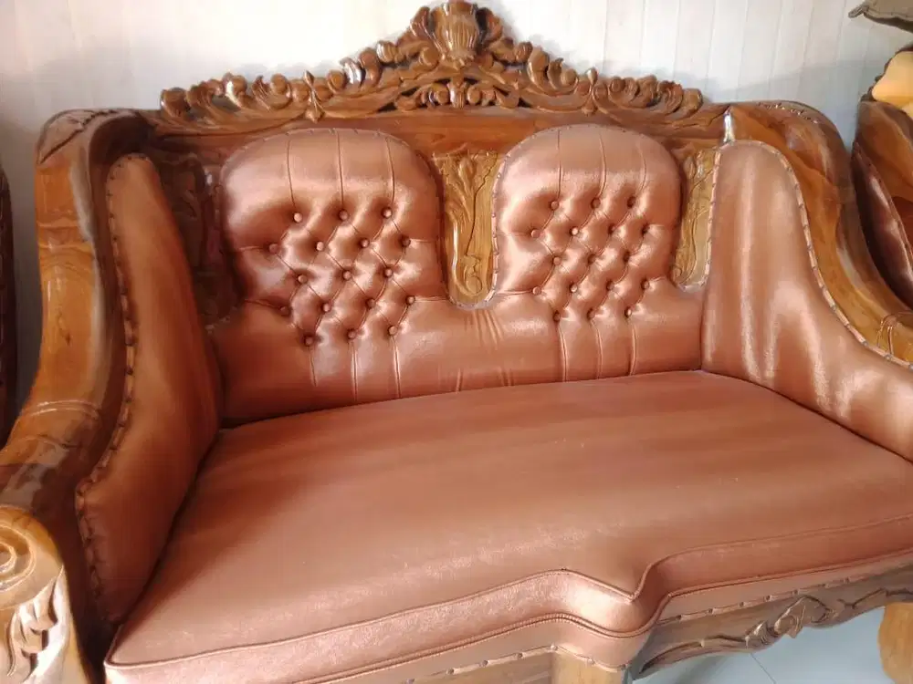 Jual Kursi tamu 1 set Coklat