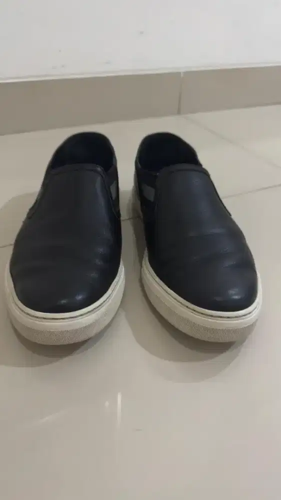 Gucci men, leather slip on size 42