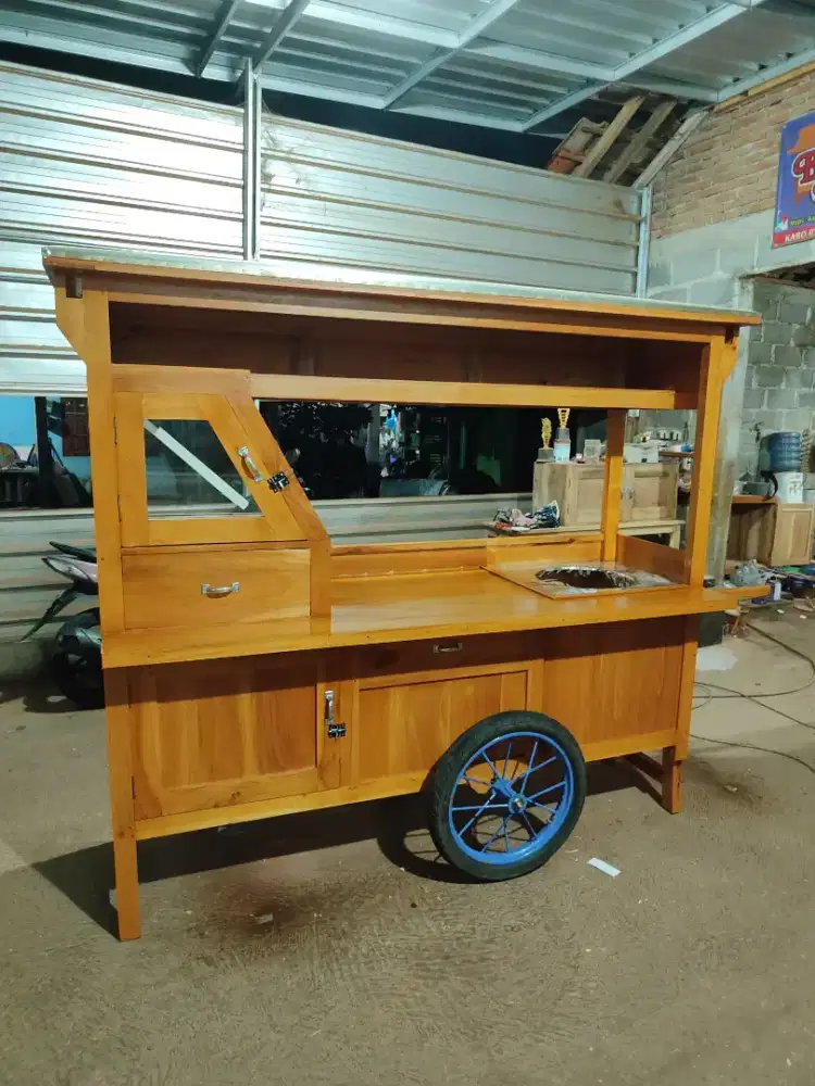 Jual Gerobak Angkringan,Bakso,Mie Ayam,Bubur,Roti BakardlL.