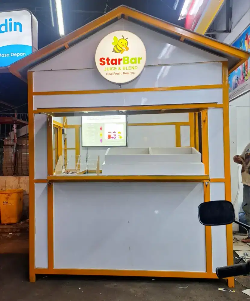 Booth / Stand Makan Minuman Bahan ACP + Holo Kokoh