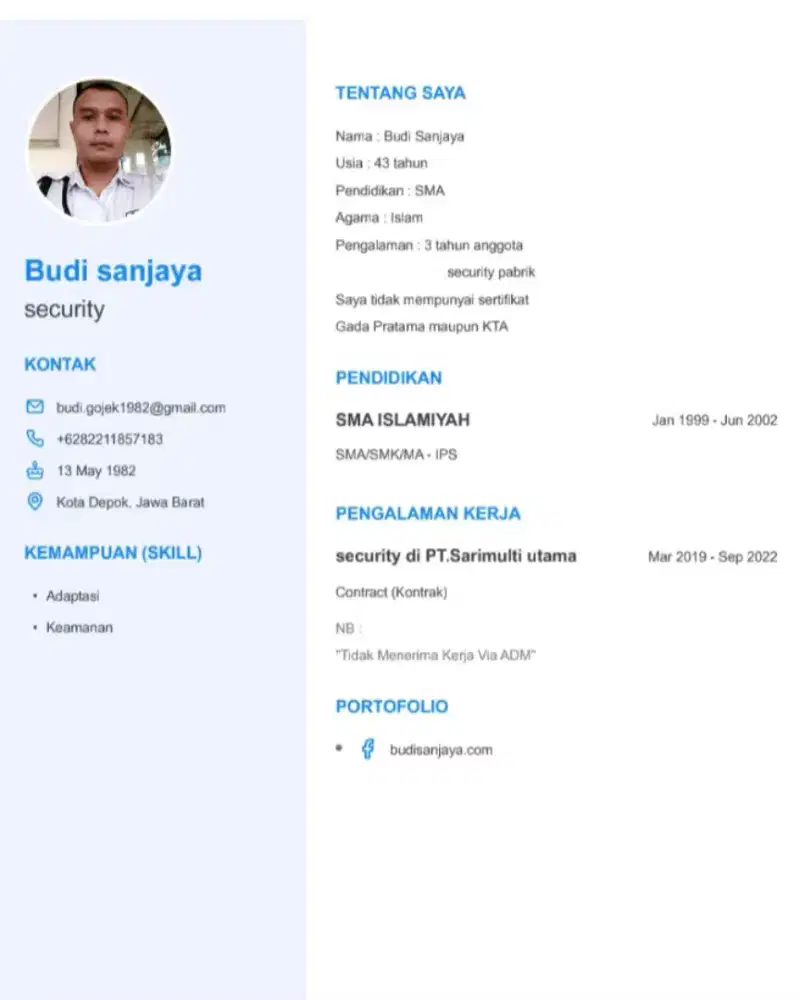 Sedang Mencari Pekerjaan