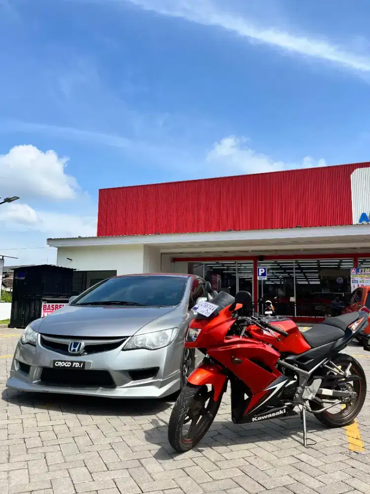 Kawasaki Ninja KRR 150 2T 2017 Merah Plat AG Pajak Panjang
