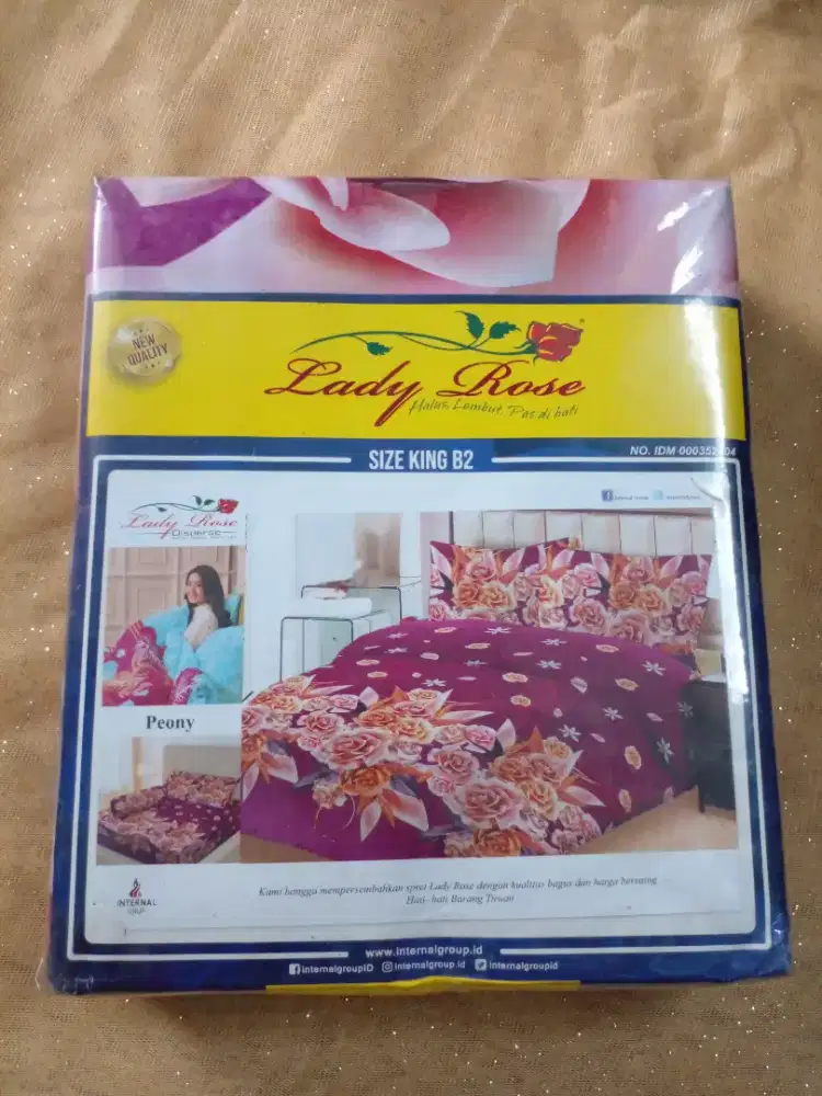 Sprei set  bantal guling 180*200